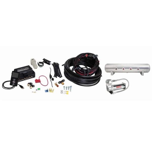 3P Air Management (FNPT Manifold, 3/8" Air Line, 4 Gallon 7-Port Raw Aluminum Tank, VIAIR 444C Compressor)