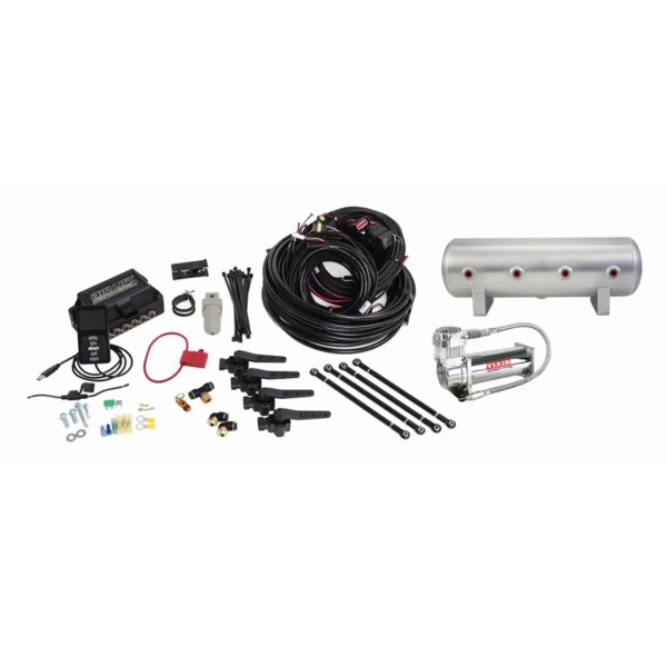 3H Air Management (FNPT Manifold, 1/4" Air Line, 2.5 Gallon Raw Aluminum Tank, VIAIR 444C Compressor)